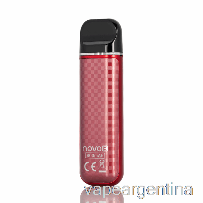 Smok Novo 3 25w Pod System Rojo Fibra De Carbono Vape Argentina